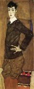 Egon Schiele Portrait of Erich Lederer oil painting artist